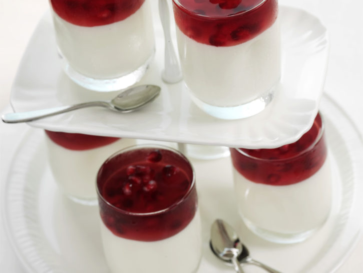 Panna cotta alla melagrana
