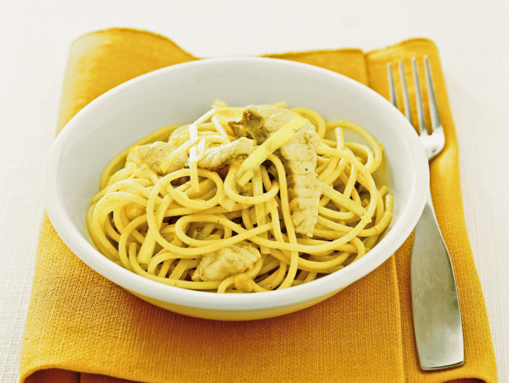 Spaghetti con ragù di rana pescatrice