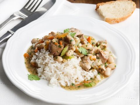 Spezzatino di agnello con i cannellini
