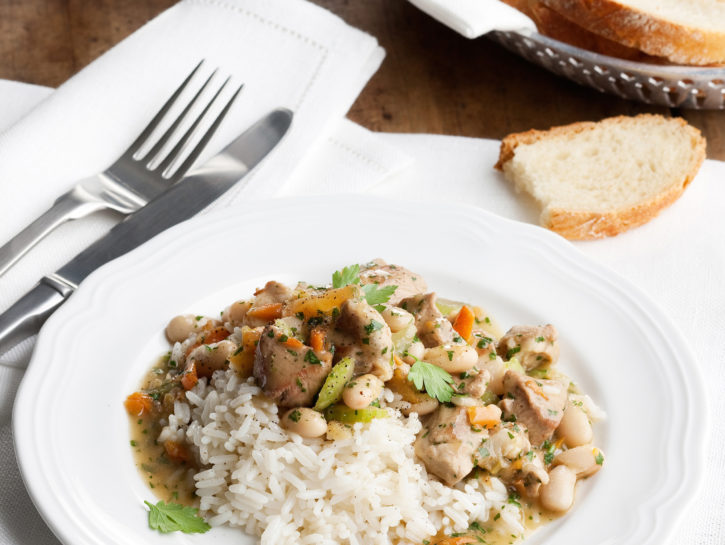 Spezzatino di agnello con i cannellini