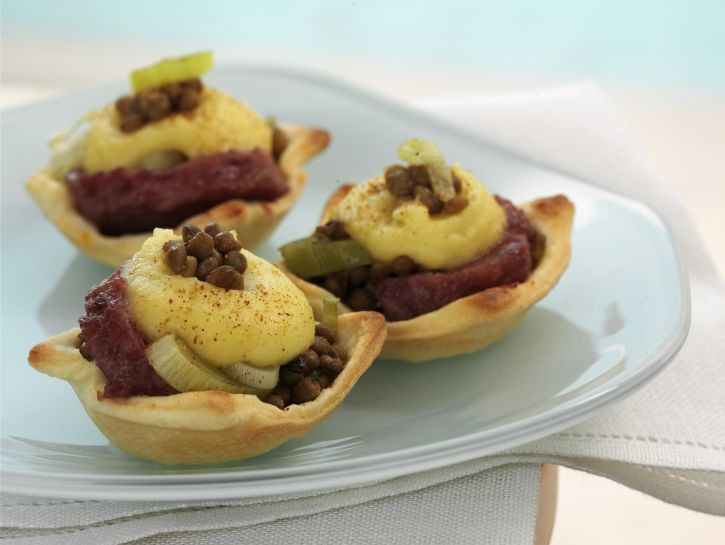 tartellette-cotechino-e-lenticchie ricetta