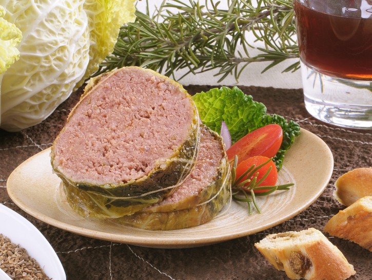 Polpettone con la verza