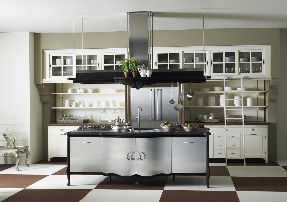 10 cucine retrò con un cuore hi-tech