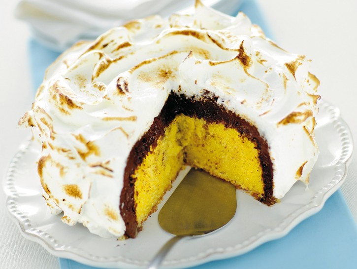 Baked Alaska al gelato di cioccolato