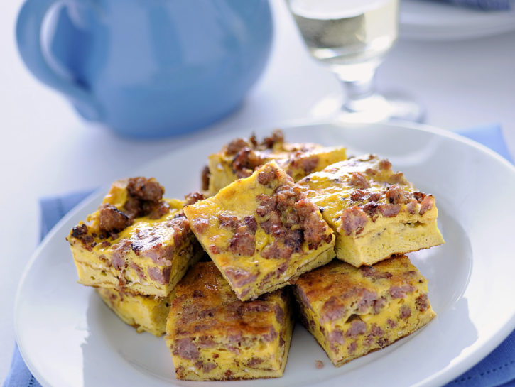 Frittata con salsiccia sbriciolata alla sarda