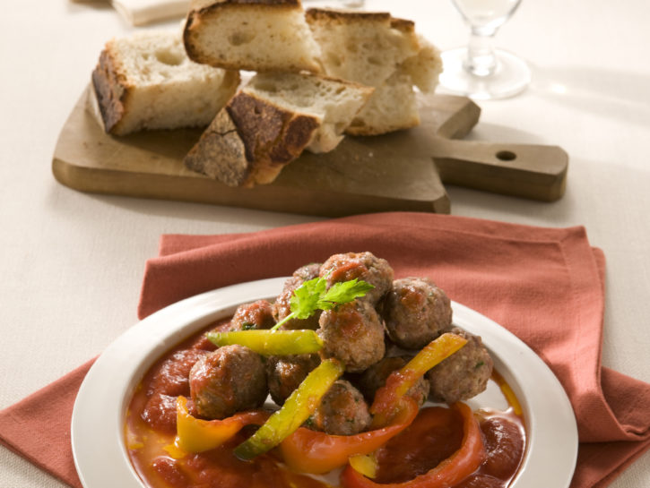 Polpette di Altamura ai peperoni