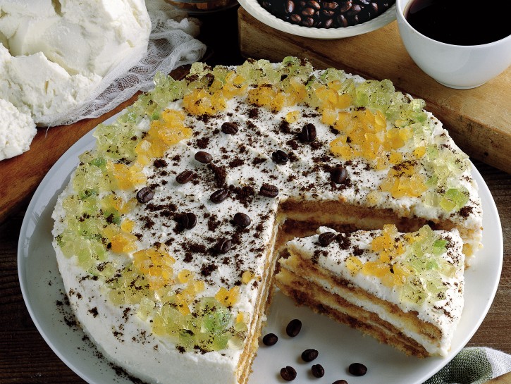 Torta cremosa al caffè