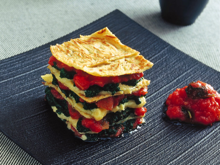 Tortine salate di crepes di quinoa