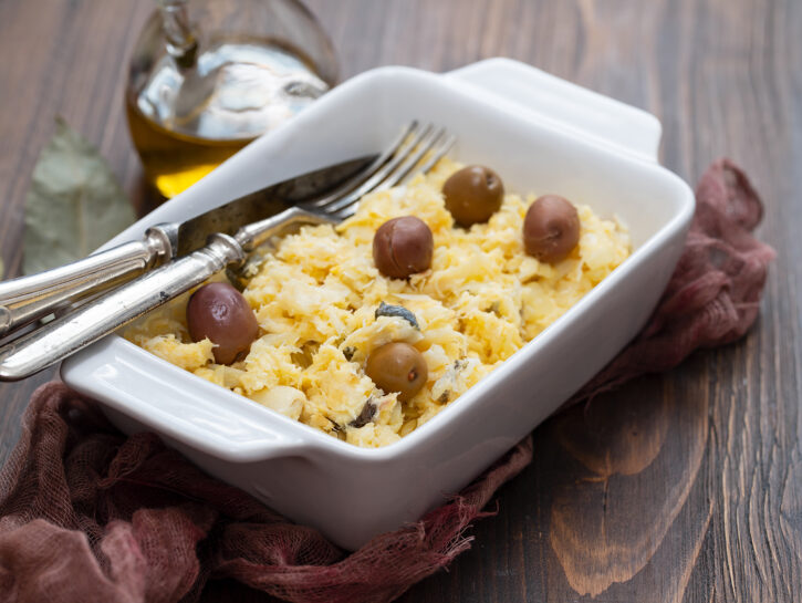 Teglia di baccalà alla portoghese