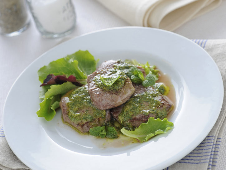 Filettini di agnello alla menta
