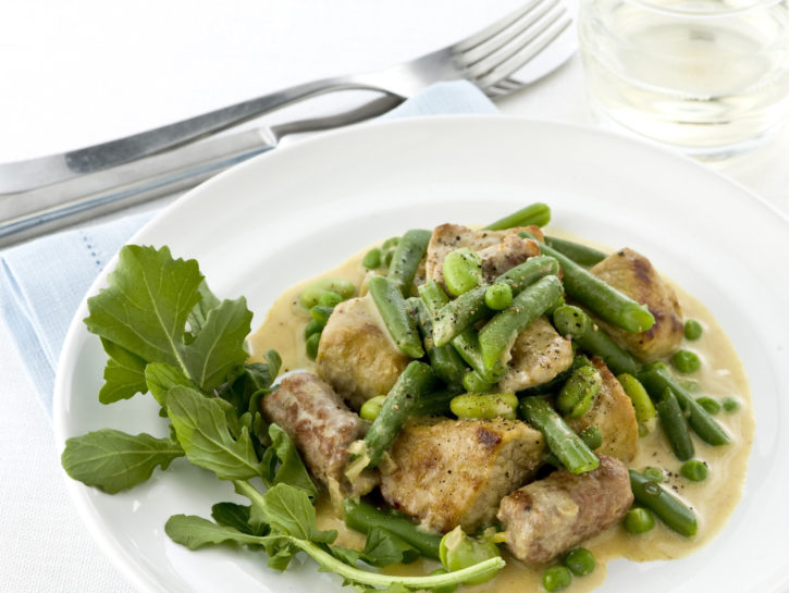 Spezzatino di vitello e salsiccia al curry