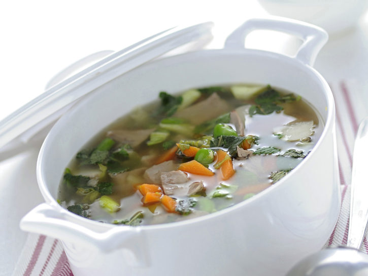 Zuppa d'agnello e verdure