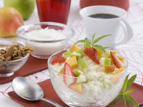 Budino di riso al latte di mandorle