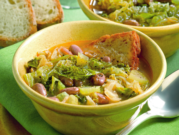 Inverzà - Zuppa di fagioli e verza