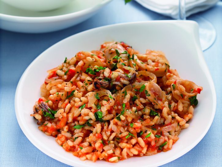 Risotto coi calamari