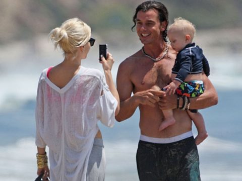 Gwen e Gavin, foto e coccole al mare