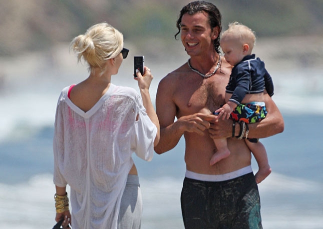Gwen e Gavin, foto e coccole al mare