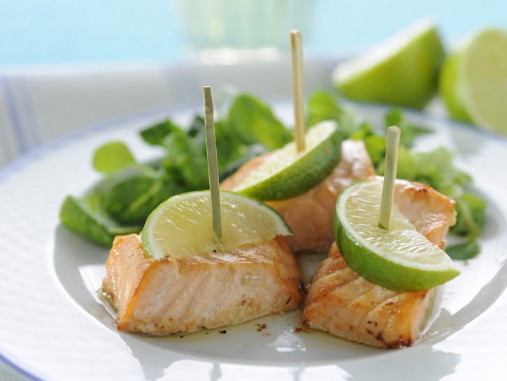 Bocconcini di salmone al lime