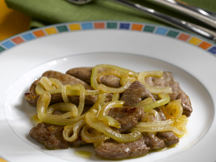 Fegato di vitello alla romana