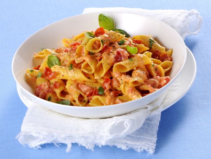 Garganelli cremosi al pomodoro