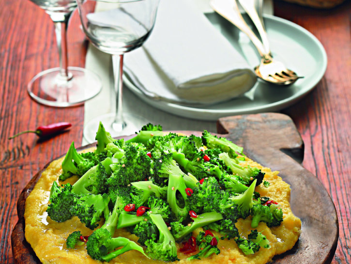 Polenta e broccoli