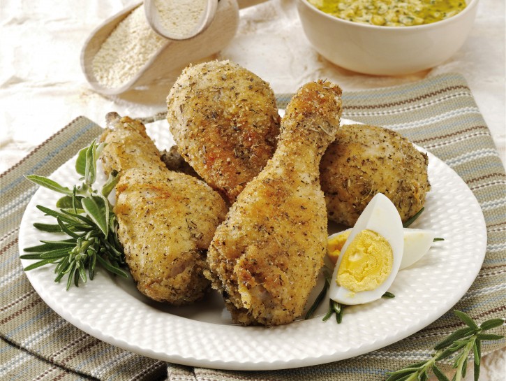 Fusi di pollo con la senape