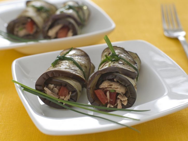 Involtini di melanzana al tonno