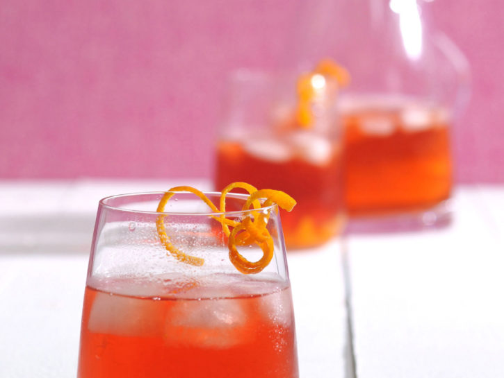 Tè freddo nero versione rosè