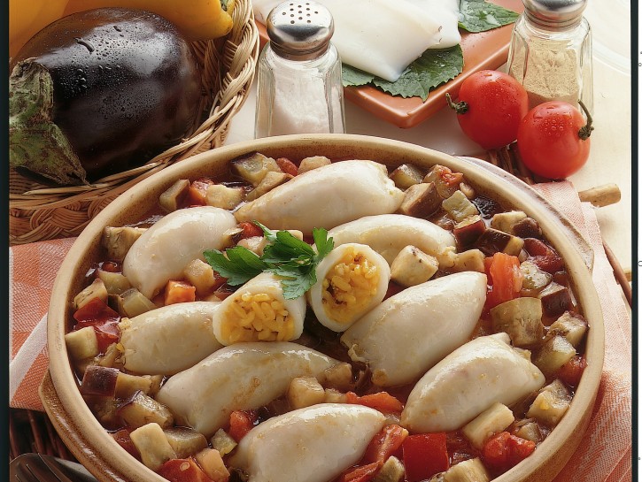 Calamari ripieni di riso