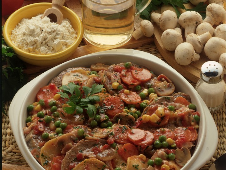 Manzo al forno con verdure