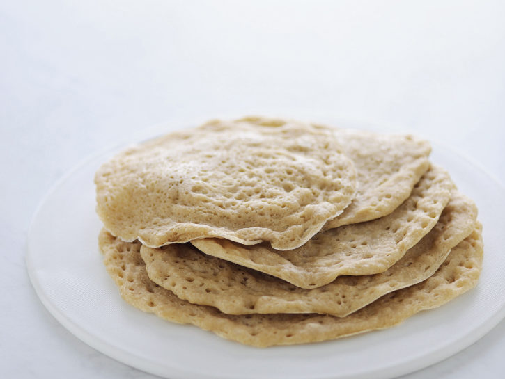 Pane injera etiope