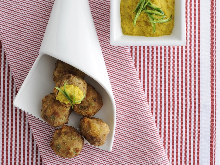 Polpettine speziate in salsa curry