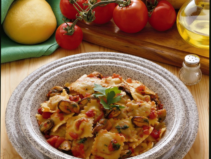 Ravioli con le cozze