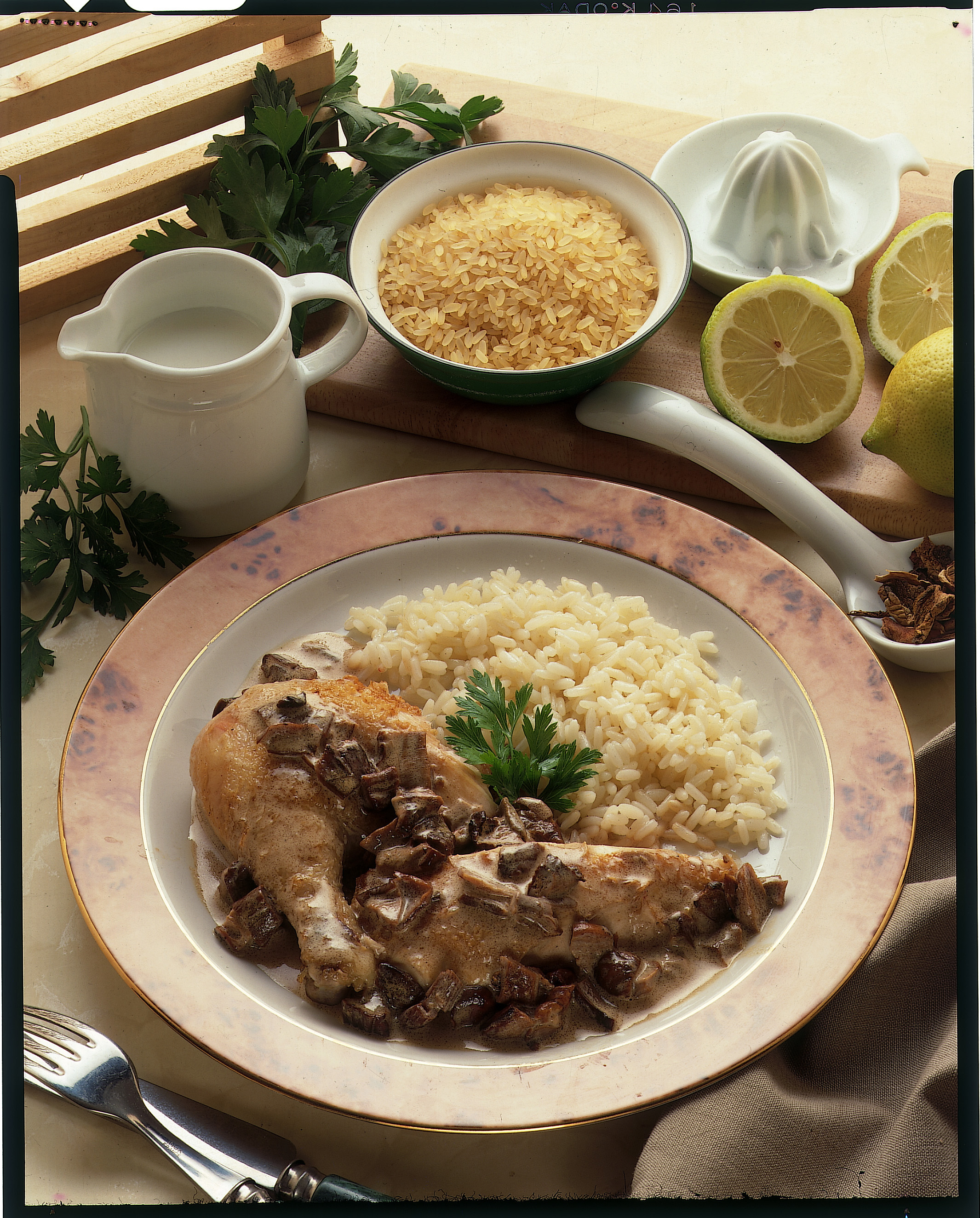 Ricetta Riso con pollo e funghi Donna Moderna