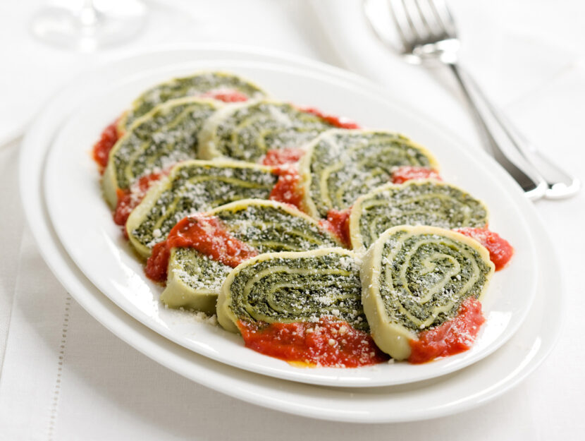 Rotolo di spinaci e ricotta