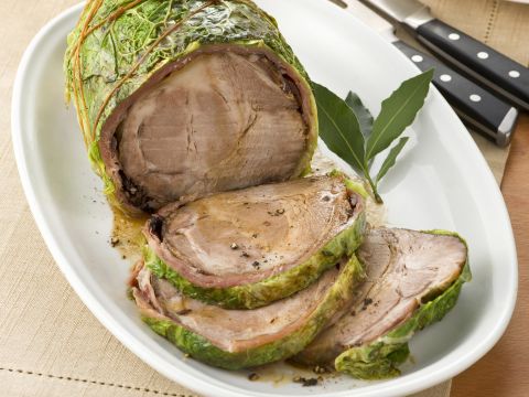 Arrosto di coppa nella verza