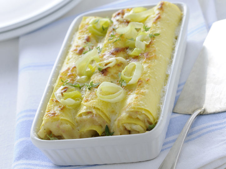 Cannelloni con patate e mortadella