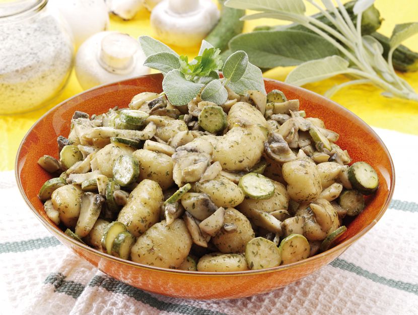 gnocchi-funghi-e-zucchine immagine