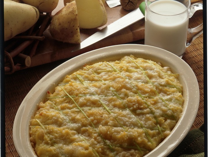Gratin di porri e patate