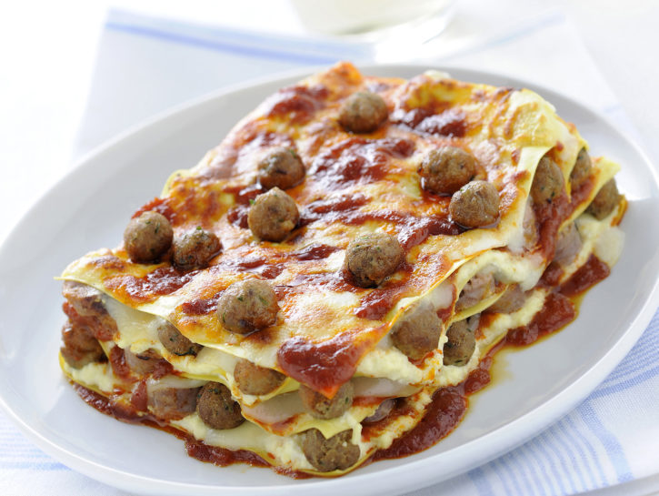 Lasagne con polpettine alla napoletana