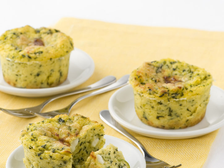Sformatini con spinaci e gorgonzola