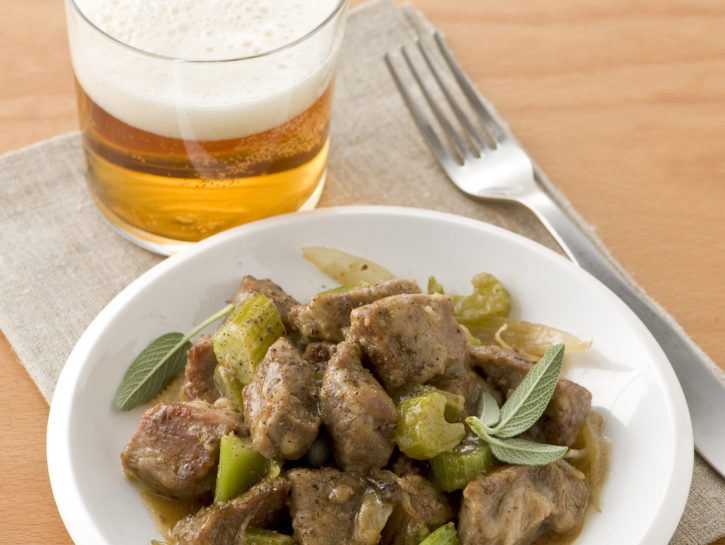 Spezzatino di spalla alla birra