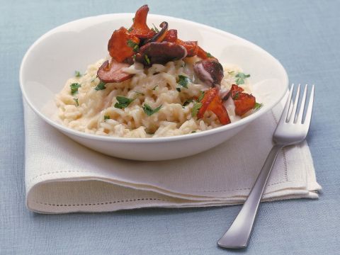 Risotto ai funghi con fonduta