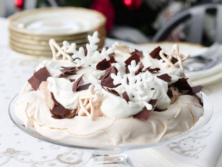 Pavlova alla crema di marroni
