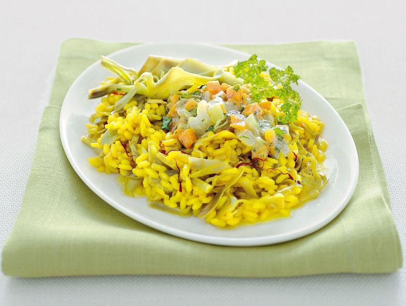 risotto-giallo-con-carciofi-in-gremolada