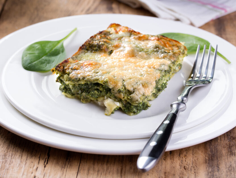 Lasagne con spinaci e ricotta