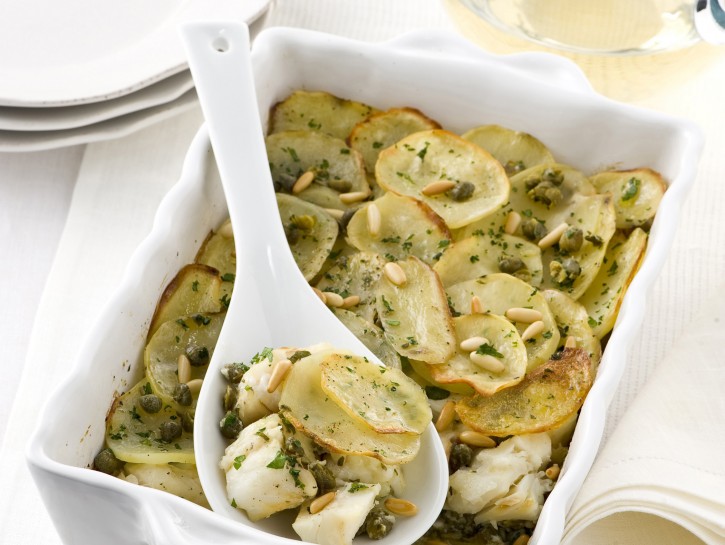 Baccalà al verde con patate