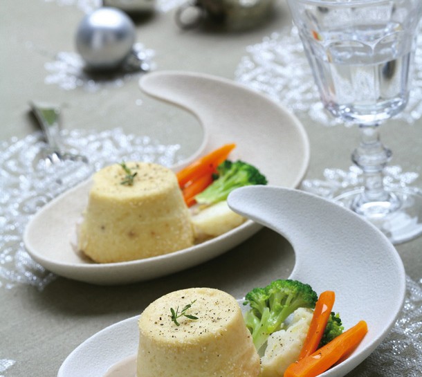 Sformatini di cavolfiore con salsa all'acciuga
