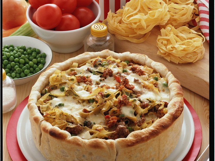 Tagliatelle in crosta
