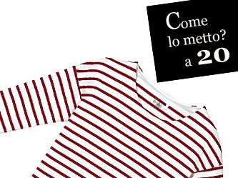 Come lo metto a 20 anni e a 50 anni: la maglia a righe